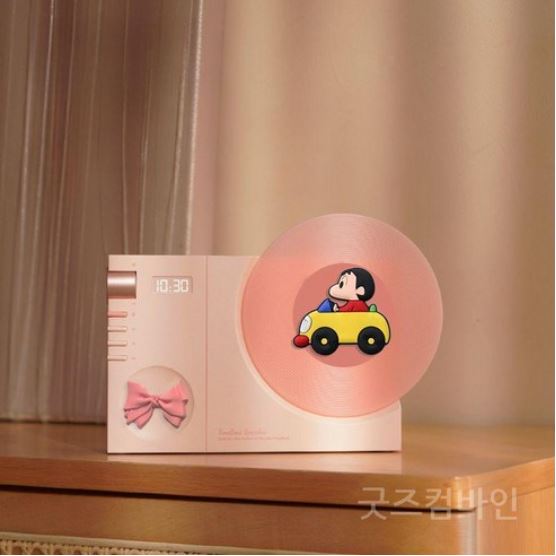 굿즈컴바인 스토어 2026 캐릭터 핑크 블루투스 오디오 시계 기능 포함